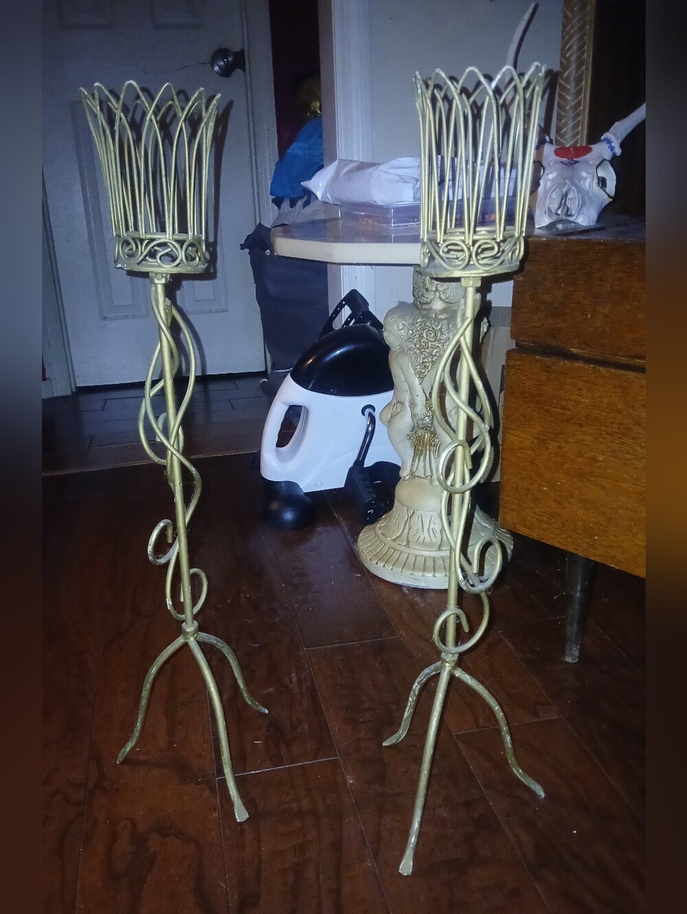 Set Of Vintage Candle Holders